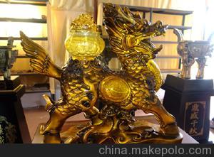 广州招财麒麟摆件厂家图片鉴赏 梦焕工艺美术精品指南